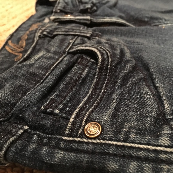 Cute stretchy jeans w/ pockets on front & back - Picture 3 of 5